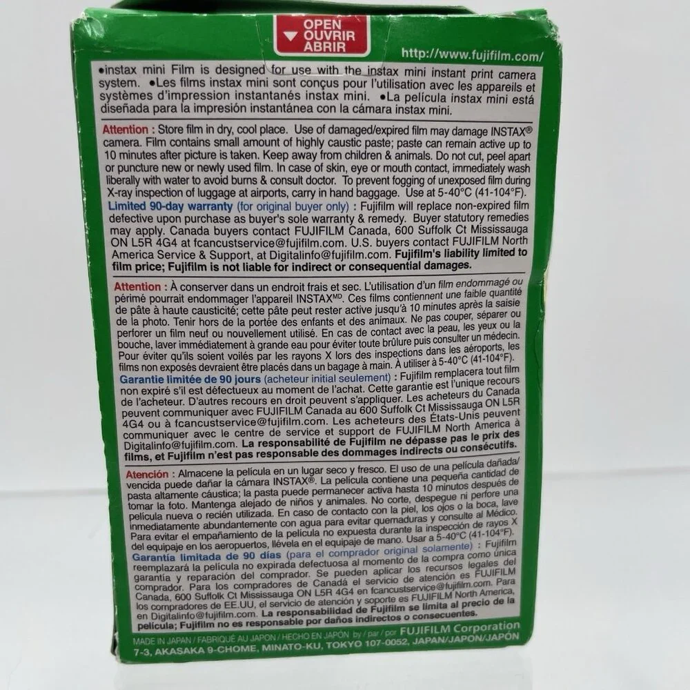 Fujifilm Instax Mini Film 30 Sheets (3 Sealed Packs) EXPIRED 06/2021 - Picture 8 of 9
